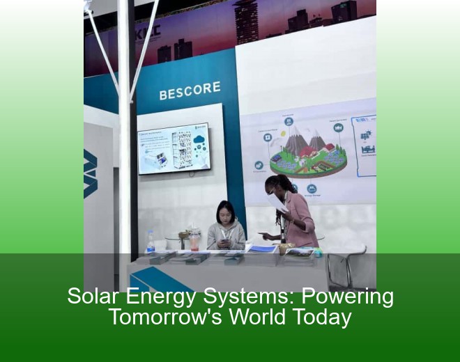 Solar Energy Systems: Powering Tomorrow's World Today